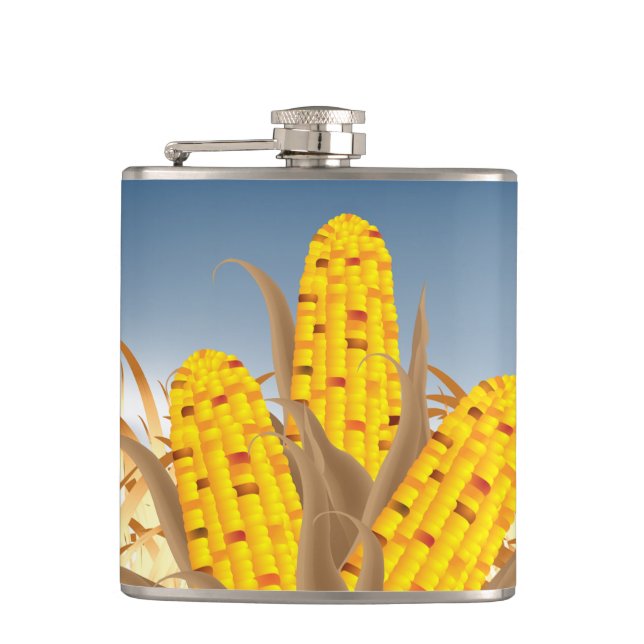 Maisflasche Flachmann (Vorderseite)