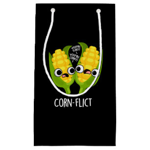 Maisflict Funny Mais Pun Dark BG Kleine Geschenktüte