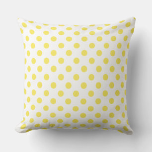 Maisgelbe Polka-Dots-Circles Kissen