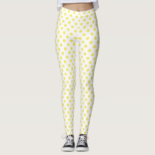 Maisgelbe Polka-Dots-Circles Leggings