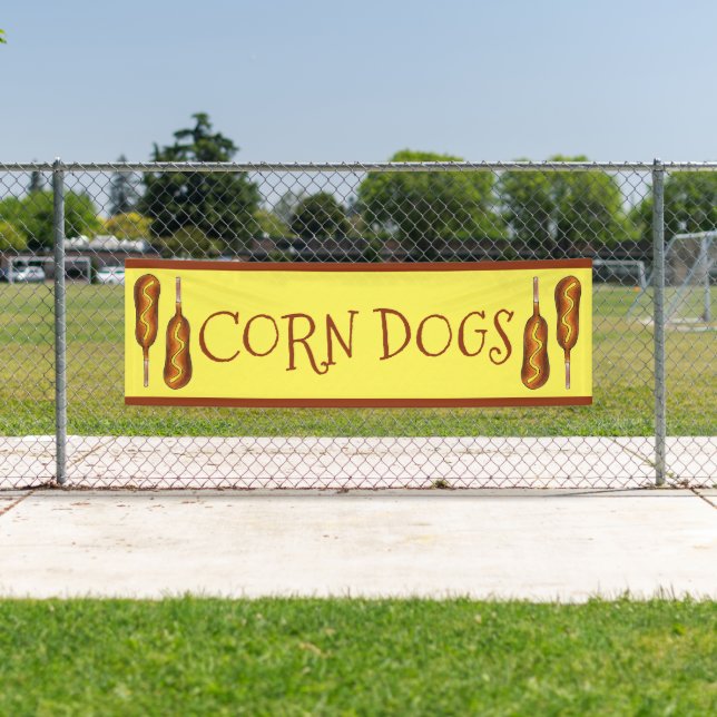 Maishund Corndog Karneval Staat Fressbude Banner (Insitu)