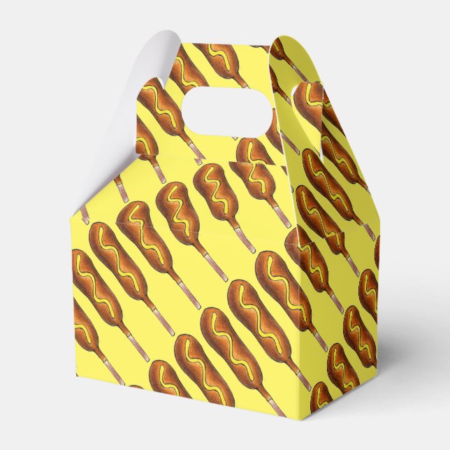 Maishund Corndog Karneval Staat Fressbude Geschenkschachtel (Vorderseite)