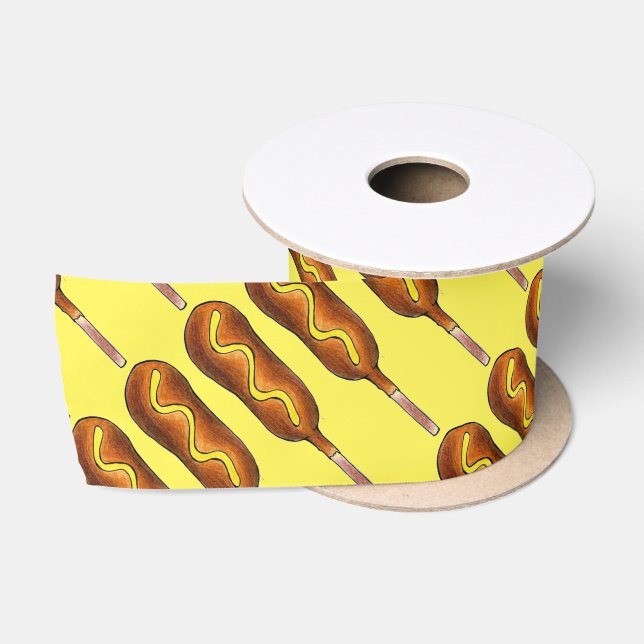 Maishund Corndog Karneval Staat Fressbude Satinband (Spule)