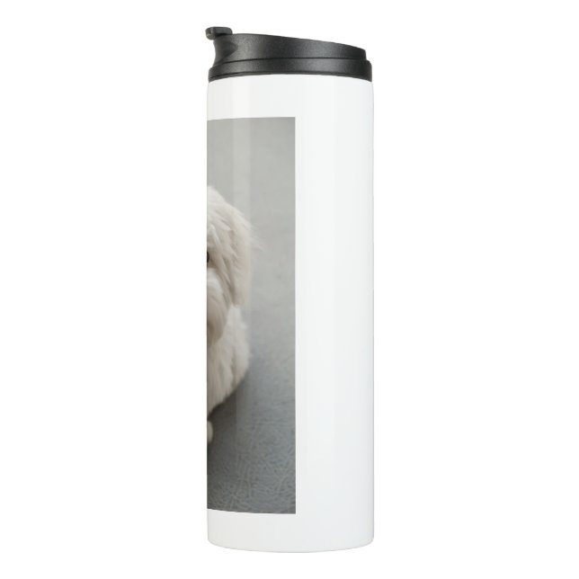 Maisie Baumwolle de Tulear Puppy Thermosbecher (Nach rechts gedreht)