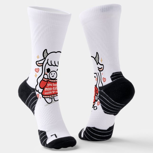 Maisie Moo Moo-tiful Socken (Gewinkelt)