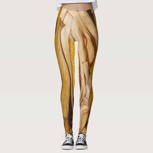 Maiskobb auf Stalk Leggings (Vorderseite)