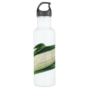 Maiskolben im Vintage-Look Edelstahlflasche
