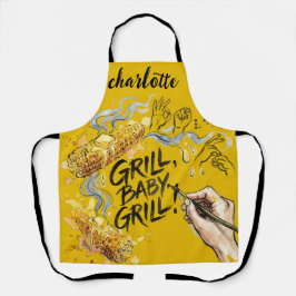 Maiskolben - Personalisiertes BBQ- und Maisdesign Schürze