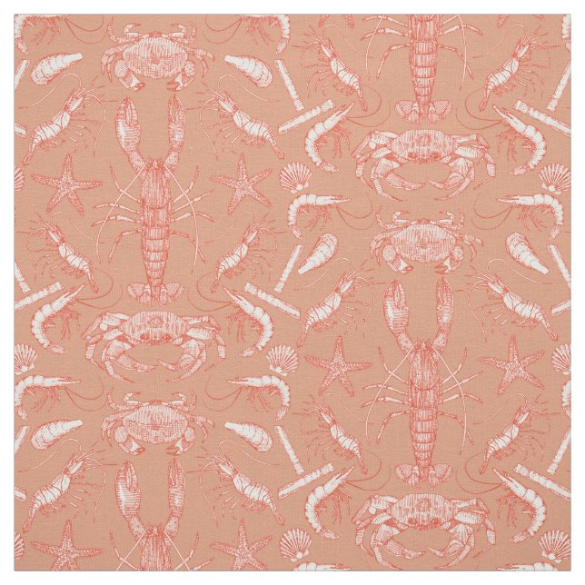 Maiskrustentiere, Kayenne-Terrakotta Stoff (Muster)