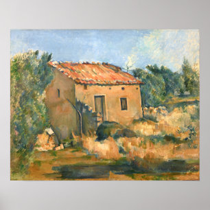 Maison abandonnée près d'Aix Paul Cezanne  Affiche