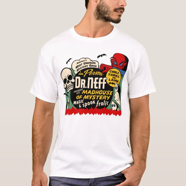 "Maison de fous T-shirt vintage de mystère" (Devant)