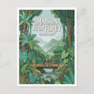 Maison de la Forêt Petit-Bourg Guadeloupe Postkarte