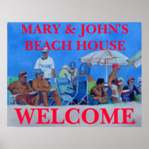 MAISON DE PLAGE BIENVENUE - AFFICHE