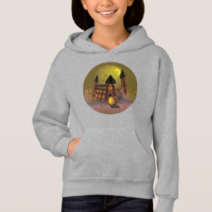 Maison de sorcière éffrayante Halloween et château