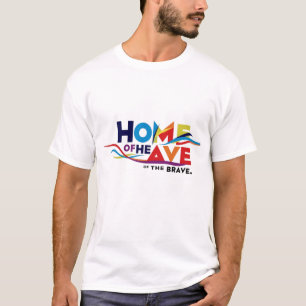 "Maison des courageux - T-shirt patriotique"