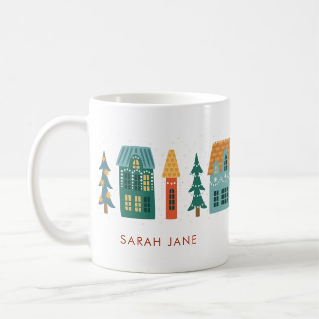 Maison d'hiver Café de vacances Mug (Gauche)