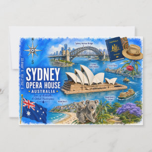Maison d'opéra de Sydney Australie Carte postale a