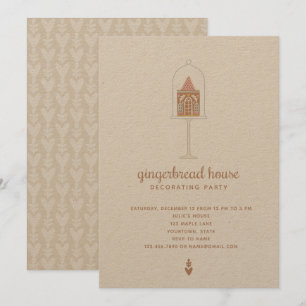 Maison en pain d'épice Décoration Fête Invitation