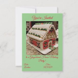Maison en pain d'épice Faire une invitation de fêt