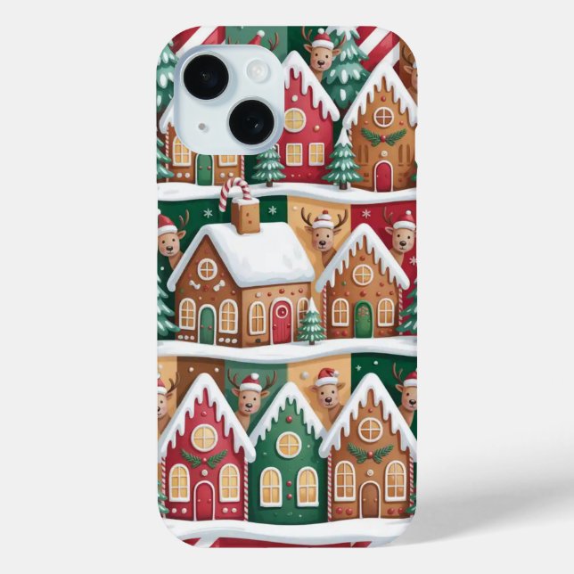 Maison en pain d'épice iPhone de Noël / coque ipad (Verso)