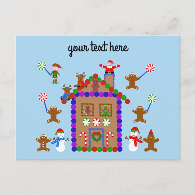 Maison en pain d'épices #2 Carte postale (Devant)