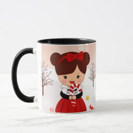 Maison en pain d'épices et petite fille MUG