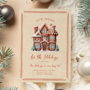 Maison en pain d'épices Noël Faire-part mobile