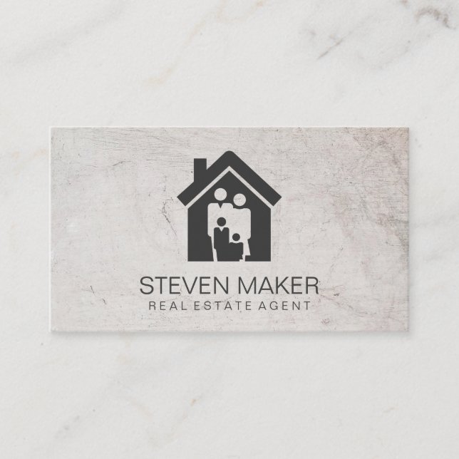 Maison familiale | Carte de visite de l'agent immo (Devant)