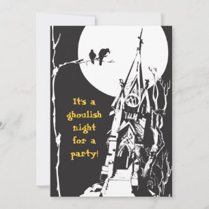 Maison hantée Halloween Fête Invitation
