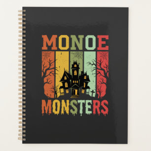 Maison Hantée Halloween Monstres Rétro