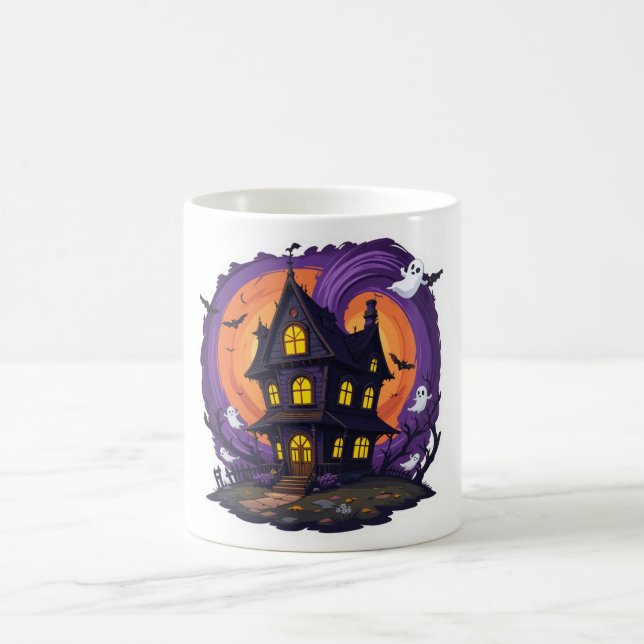Maison hantée Halloween Mug - Mansio gothique Éffr (Centre)