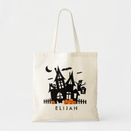 Maison Hantée Halloween Trick Ou Treat Canvas Sac