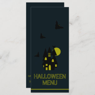 Maison hantée, Menu Halloween