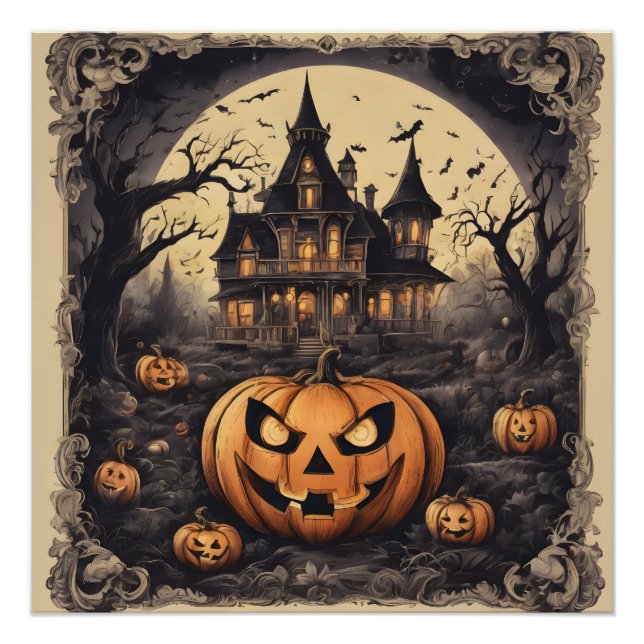 Maison hantée no 1 Poster brillant (Devant)