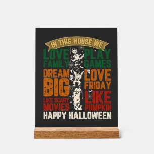 Maison Joyeux Halloween Monstres Toiles d'araignée