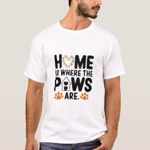 maison où les pattes sont T-shirt