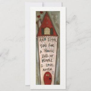 Maison pleine d'amour - Carte Cadre Plat