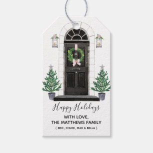 Maison pour les étiquettes de cadeau de Noël de