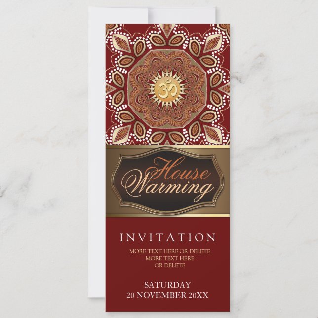 Maison Réchauffement Om Earth Party Invitation (Devant)