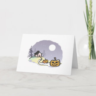 Maison sur Haunted Hill Carte de voeux {Halloween}