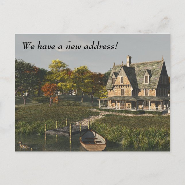 Maison sur le lac - Nouvelle carte postale (Devant)