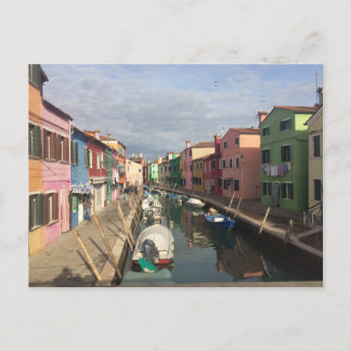 Maisons colorées en Murano, Venise Carte postale