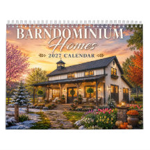 Maisons de Barndominium Calendrier 2027 | Campagne