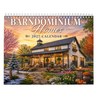 Maisons de Barndominium Calendrier 2027 | Campagne