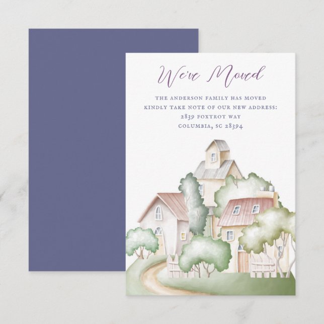 Maisons de quartier Déménagement Faire-part (Devant / Derrière)