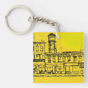 Maisons et maisons de Yellowville et château d'eau