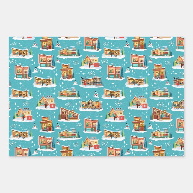 Maisons modernes du milieu du siècle Papier d'enve (Devant)