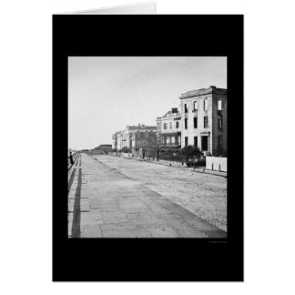 Maisons sur la batterie à Charleston, SC 1865