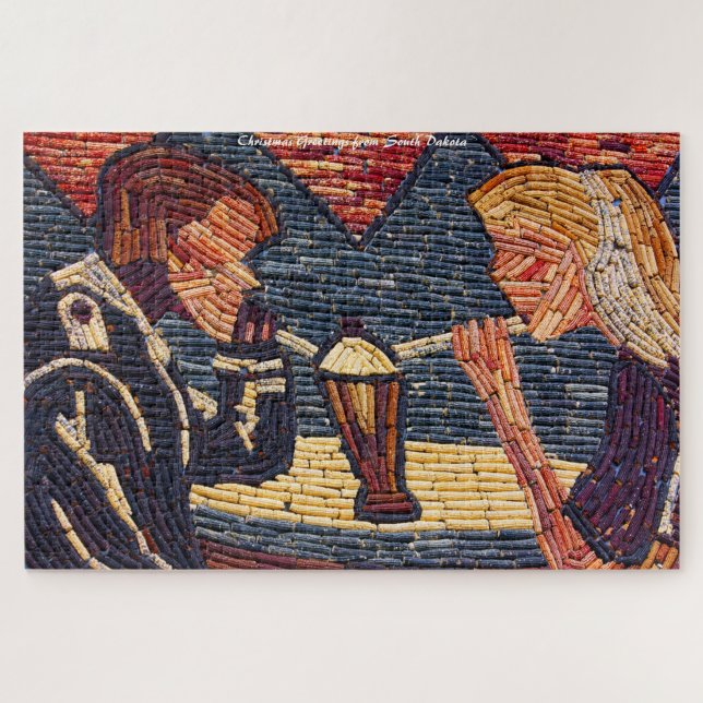 Maispalast South Dakota. Weihnachtsgrüße (Horizontal)