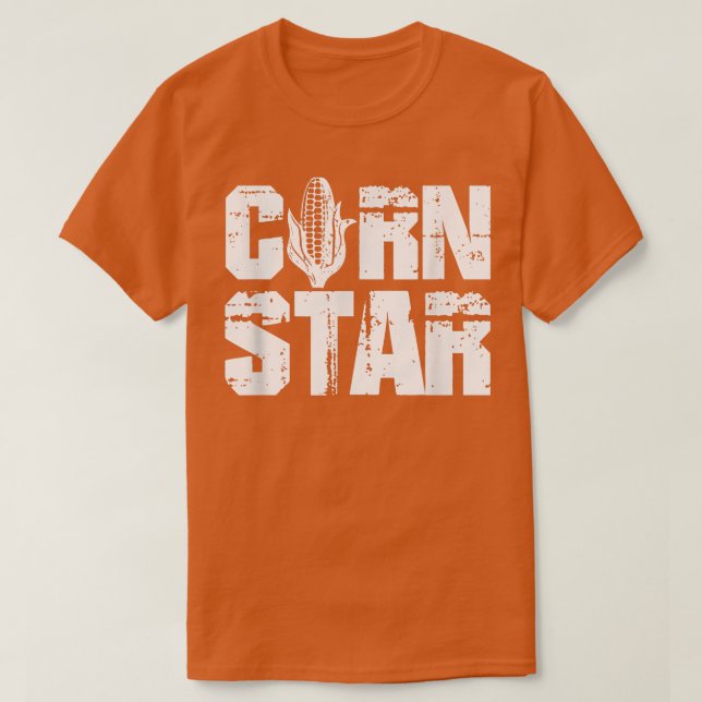 Maissterngestörte Bauern Mais Landwirtschaft T-Shirt (Design vorne)